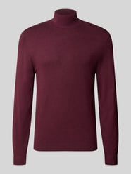 Slim Fit Rollkragenpullover aus Viskose-Mix mit Rippbündchen von MCNEAL - 24