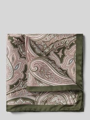 Seideneinstecktuch mit Paisley-Muster von Verugia Grün - 25