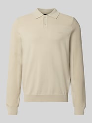 Koszulka polo o kroju relaxed fit z dodatkiem wełny model 'KN_Momentum-X PL' od BOSS Green - 5