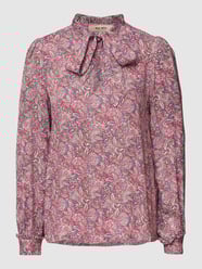 Blouse met all-over motief, model 'Miggy' van MOS MOSH Roze - 20