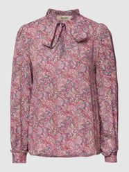 Blouse met all-over motief, model 'Miggy' van MOS MOSH Roze - 28