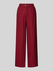 Spodnie lniane w kroju wide fit z dodatkiem wiskozy model 'Claritte' od MSCH Copenhagen - 30