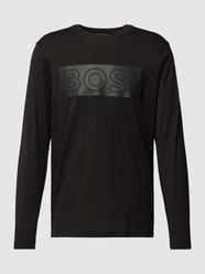 Longsleeve mit Label-Print Modell 'Togn' von BOSS Green Schwarz - 5