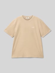 T-Shirt mit Label-Stitching von Garcia Beige - 12
