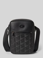 Torba camera bag ze skóry bydlęcej od Lacoste - 7