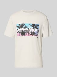 t-shirt z nadrukiem z logo model 'INDIANA' od JACK & JONES - 22