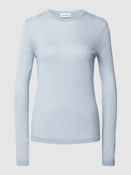 Strickpullover mit gerippten Abschlüssen von Calvin Klein Womenswear Blau - 27