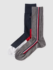 Socken mit Kontrast-Elementen im 2er-Pack von Tommy Hilfiger Grau - 33