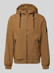 Softshelljacke mit Reißverschlusstaschen von JACK & JONES Beige - 28