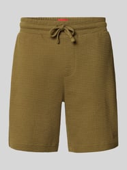 Szorty z dzianiny dresowej o kroju regular fit z fakturowanym wzorem model ‘Austin’ od HUGO - 31