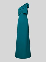 Abendkleid mit Schluppe von Adrianna Papell Blau - 31