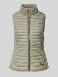 Regular Fit Steppweste mit Stehkragen und Label-Detail von camel active - 24