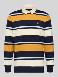 Sweatshirt mit Polokragen und Label-Stitching von GANT - 36
