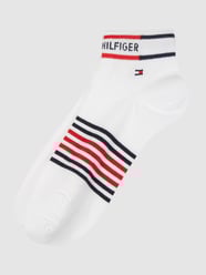 Sokken met labelprint in een set van 2 paar van Tommy Hilfiger Wit - 25