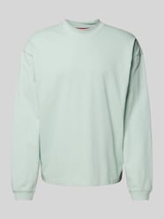 Sweatshirt met labeldetail, model 'Daposo' van HUGO Groen - 46