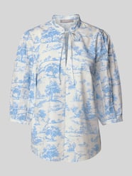 Regular Fit Bluse mit Schlüsselloch-Ausschnitt von Christian Berg Woman Selection - 32
