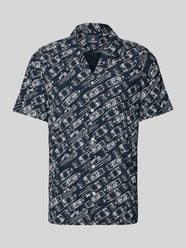 nowoczesny krój modern fit koszula casualowa z kołnierzem z połami od LERROS - 38