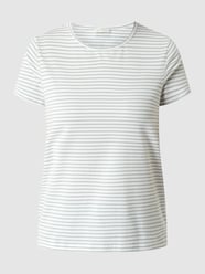 T-shirt met streepmotief, model 'Maggie' van JC Sophie Blauw / turquoise - 48