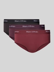 Regular Fit Panty mit Label-Schriftzug von Marc O'Polo Bordeaux - 17