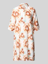 Hemblusenkleid aus Leinen mit verdeckter Knopfleiste von Christian Berg Woman - 21