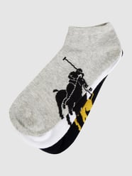 Sneakersocken mit Logo-Motiv im 3er-Pack von Polo Ralph Lauren Underwear Grau - 35
