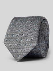 Krawatte mit Allover-Muster von BOSS Grau - 8