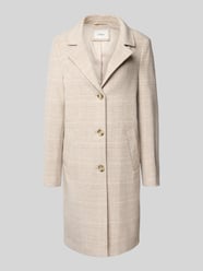 Regular fit lange wollen jas met ruitmotief van s.Oliver RED LABEL Beige - 26