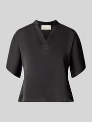 Blusenshirt aus Satin mit V-Ausschnitt Modell 'Anelle' von Neo Noir - 32