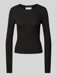 Longsleeve mit Rippenstruktur von Calvin Klein Jeans Schwarz - 14