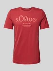 Regular Fit T-Shirt aus reiner Baumwolle mit großem Label Print von s.Oliver RED LABEL - 33