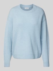 Wollpullover mit gerippten Abschlüssen von Christian Berg Woman Blau - 14