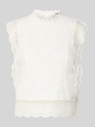 Bluzka bez rękawów o kroju slim fit z domieszką bawełny, wiskozy i lyocellu model 'KARO' od ONLY - 20