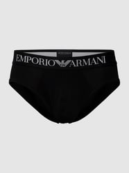 Slip mit Stretch-Anteil von Emporio Armani Schwarz - 35