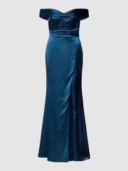 Avondjurk met plooien van Laona Blauw - 18