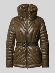 Steppjacke mit Stehkragen von Blauer Usa Grün - 10