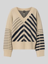 Oversized gebreide pullover van een mix van scheerwol en kasjmier, model 'FUDALI' van BOSS Beige - 47