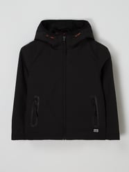 Softshell-Jacke mit Kapuze Modell 'Eerico' von CARS JEANS Grau / Schwarz - 16