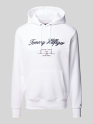 Hoodie mit Label-Stitching von Tommy Hilfiger Weiß - 46