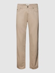 Hose mit Label-Patch Modell 'Cadiz' von Brax Beige - 13