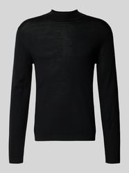 Gebreide pullover van merinowol met opstaande kraag, model 'Tern' van Tiger Of Sweden - 7