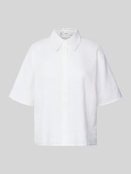 Boxy Fit Bluse aus Leinen-Baumwoll-Mix mit 1/2-Arm Modell 'PAI' von Mango - 34