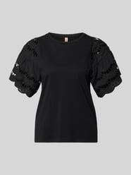 t-shirt z haftem angielskim model 'LORAINE' od Soyaconcept - 5
