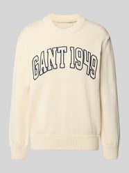 Strickpullover mit Label-Stitching und Rundhalsausschnitt von GANT - 42