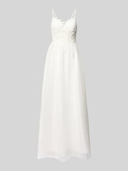 maxi-jurk met stitchings en vetersluiting aan de achterkant van LUXUAR FASHION - 48