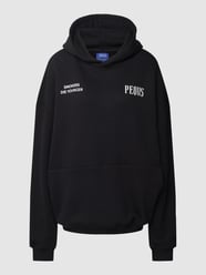 Hoodie mit Logo-Print von PEQUS Schwarz - 16
