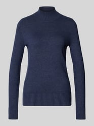 sweter z dzianiny o kroju regular fit ze stójką od Christian Berg Woman - 26