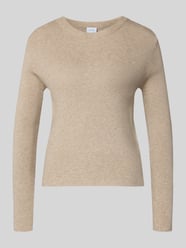 Longsleeve in Strick-Optik Modell 'Vicomfy' von Vila Beige - 27