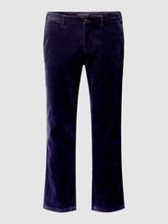 Cordhose mit Logo-Stitching Modell 'MADISON' von Tommy Hilfiger Big & Tall Blau - 46