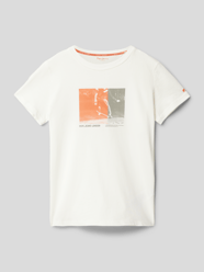 T-Shirt mit Motiv-Print Modell 'BILLY' von Pepe Jeans Weiß - 42