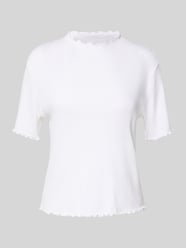 T-shirt o kroju slim fit z prążkowanego dżerseju od Marc O'Polo Denim - 10